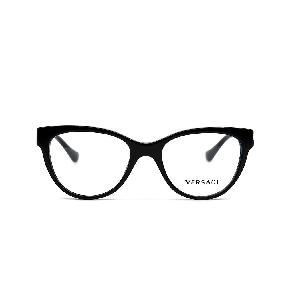 NEW VERSACE VE3304 GB1 BLACK AUTHENTIC EYEGLASSES FRAME - Picture 2 of 14